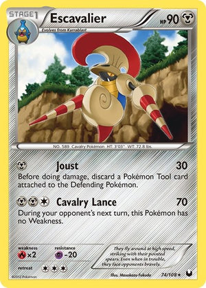 Pokemon TCG - Dark Explorers - Escavalier - 74/108