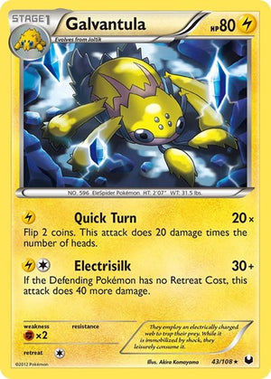 Pokemon TCG - Dark Explorers - Galvantula - 43/108