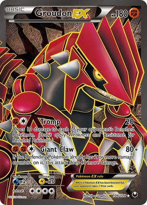 Pokemon TCG - Dark Explorers - Groudon EX - 106/108 - Holofoil