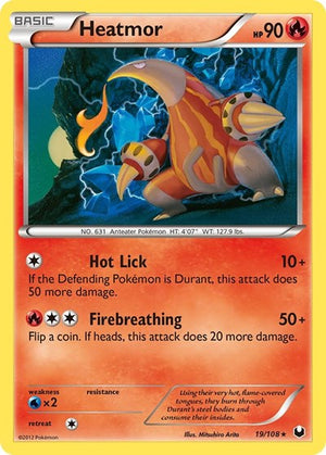 Pokemon TCG - Dark Explorers - Heatmor - 19/108 - Reverse Holofoil