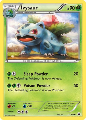 Pokemon TCG - Dark Explorers - Ivysaur - 2/108