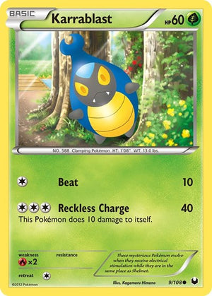 Pokemon TCG - Dark Explorers - Karrablast - 9/108