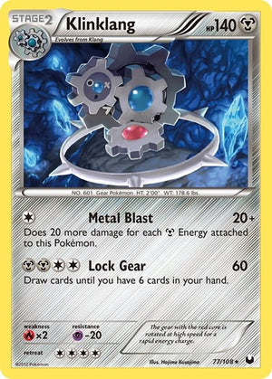 Pokemon TCG - Dark Explorers - Klinklang - 77/108 - Holofoil