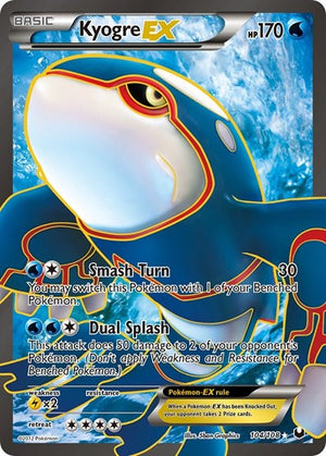 Pokemon TCG - Dark Explorers - Kyogre EX - 104/108 - Holofoil