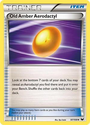Pokemon TCG - Dark Explorers - Old Amber Aerodactyl - 97/108