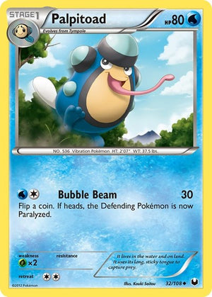 Pokemon TCG - Dark Explorers - Palpitoad - 32/108