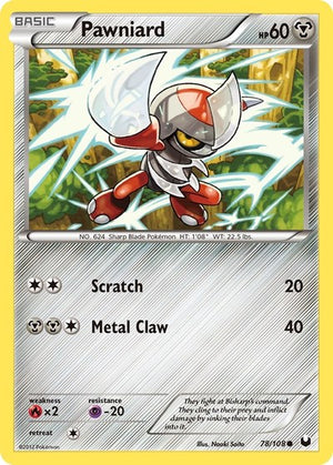 Pokemon TCG - Dark Explorers - Pawniard - 78/108