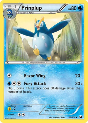 Pokemon TCG - Dark Explorers - Prinplup - 28/108
