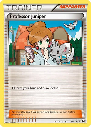 Pokemon TCG - Dark Explorers - Professor Juniper - 98/108