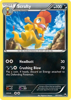 Pokemon TCG - Dark Explorers - Scrafty - 68/108