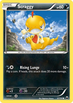 Pokemon TCG - Dark Explorers - Scraggy - 67/108 - Reverse Holofoil