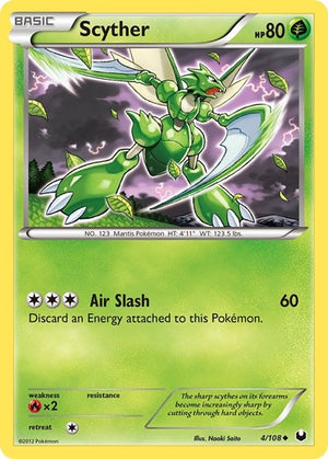 Pokemon TCG - Dark Explorers - Scyther - 4/108 - Reverse Holofoil