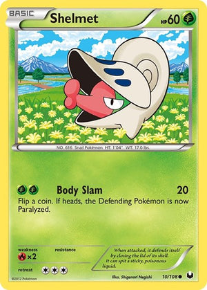 Pokemon TCG - Dark Explorers - Shelmet - 10/108 - Reverse Holofoil