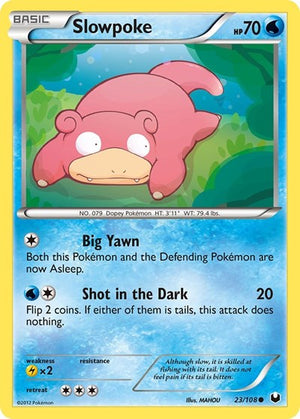 Pokemon TCG - Dark Explorers - Slowpoke - 23/108 - Reverse Holofoil