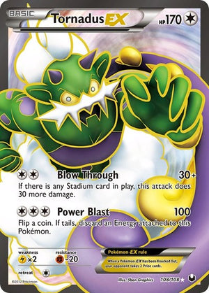 Pokemon TCG - Dark Explorers - Tornadus EX - 108/108 - Holofoil