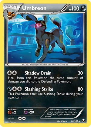 Pokemon TCG - Dark Explorers - Umbreon - 60/108