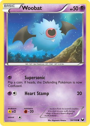 Pokemon TCG - Dark Explorers - Woobat - 50/108