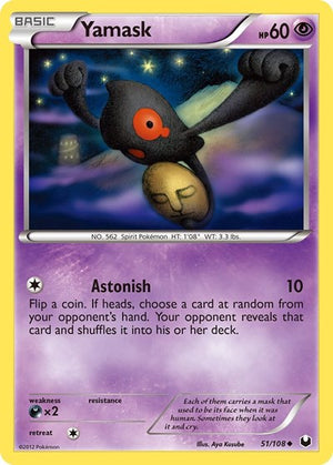 Pokemon TCG - Dark Explorers - Yamask - 51/108