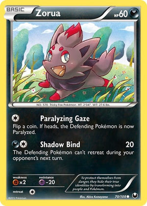 Pokemon TCG - Dark Explorers - Zorua - 70/108