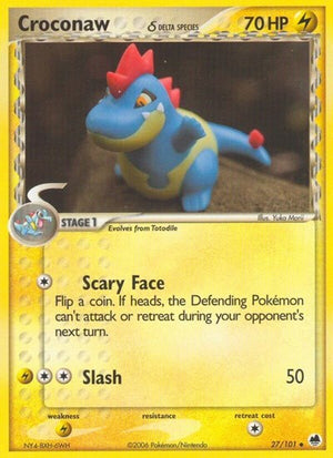 Pokemon TCG - EX Dragon Frontiers - Croconaw - 27/101