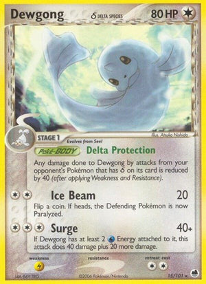 Pokemon TCG - EX Dragon Frontiers - Dewgong - 15/101