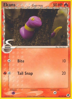 Pokemon TCG - EX Dragon Frontiers - Ekans - 47/101