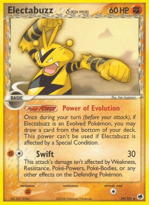 Pokemon TCG - EX Dragon Frontiers - Electabuzz - 29/101