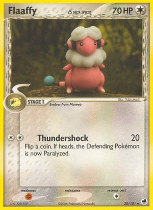 Pokemon TCG - EX Dragon Frontiers - Flaaffy - 30/101 - Reverse Holofoil