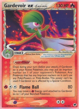Pokemon TCG - EX Dragon Frontiers - Gardevoir ex - 93/101 - Holofoil