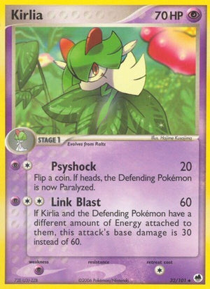 Pokemon TCG - EX Dragon Frontiers - Kirlia - 32/101 - Reverse Holofoil
