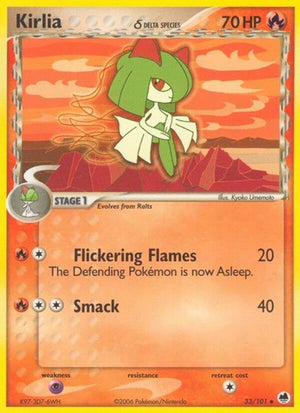 Pokemon TCG - EX Dragon Frontiers - Kirlia - 33/101