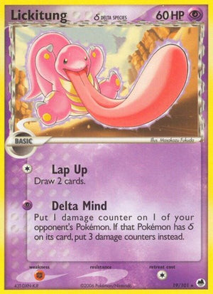 Pokemon TCG - EX Dragon Frontiers - Lickitung - 19/101