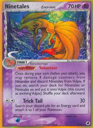 Pokemon TCG - EX Dragon Frontiers - Ninetales - 8/101 - Holofoil