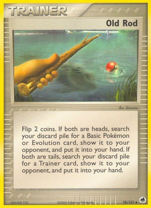 Pokemon TCG - EX Dragon Frontiers - Old Rod - 78/101