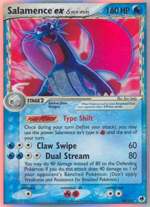 Pokemon TCG - EX Dragon Frontiers - Salamence ex - 98/101 - Holofoil