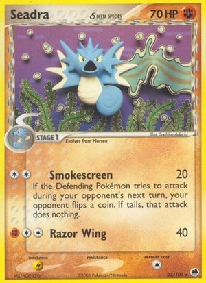Pokemon TCG - EX Dragon Frontiers - Seadra - 22/101