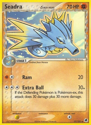 Pokemon TCG - EX Dragon Frontiers - Seadra - 37/101