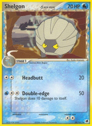 Pokemon TCG - EX Dragon Frontiers - Shelgon - 38/101