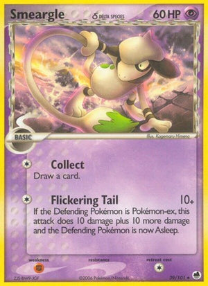 Pokemon TCG - EX Dragon Frontiers - Smeargle - 39/101