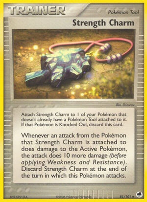 Pokemon TCG - EX Dragon Frontiers - Strength Charm - 81/101 - Reverse Holofoil