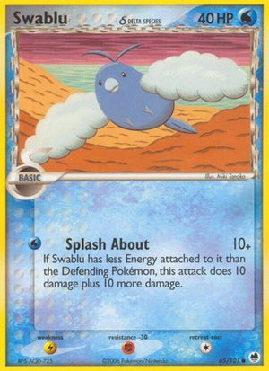 Pokemon TCG - EX Dragon Frontiers - Swablu - 65/101