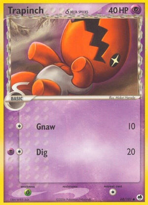 Pokemon TCG - EX Dragon Frontiers - Trapinch - 68/101 - Reverse Holofoil