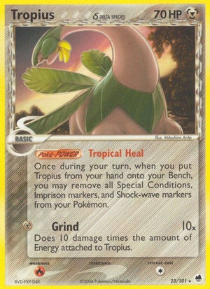 Pokemon TCG - EX Dragon Frontiers - Tropius - 23/101