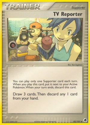 Pokemon TCG - EX Dragon Frontiers - TV Reporter - 82/101