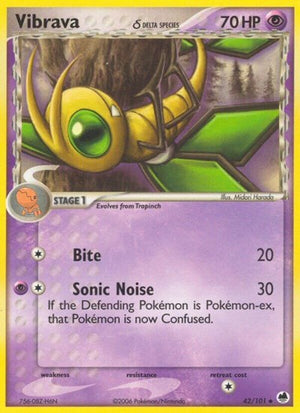 Pokemon TCG - EX Dragon Frontiers - Vibrava - 42/101