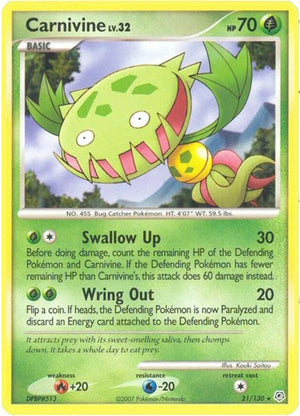 Pokemon TCG - Diamond & Pearl - Carnivine - 21/130 - Reverse Holofoil