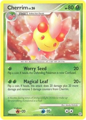 Pokemon TCG - Diamond & Pearl - Cherrim - 45/130 - Reverse Holofoil