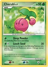 Pokemon TCG - Diamond & Pearl - Cherubi - 75/130 - Reverse Holofoil