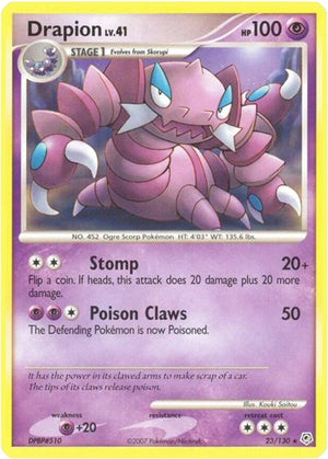 Pokemon TCG - Diamond & Pearl - Drapion - 23/130 - Reverse Holofoil