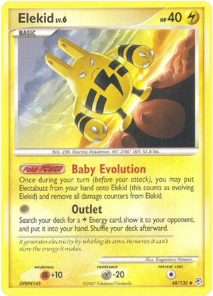 Pokemon TCG - Diamond & Pearl - Elekid - 48/130 - Reverse Holofoil